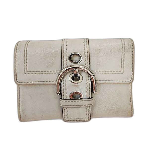 Coach Leather Buckle Wallet - Picture 1 of 7